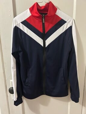 Women’s Navy, Red & White Track Jacket